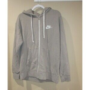 Nike Full Zip Hoodie Jacket Men Med Gray